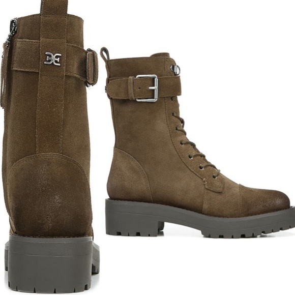 New Sam Edelman Junip Suede Moto Combat 